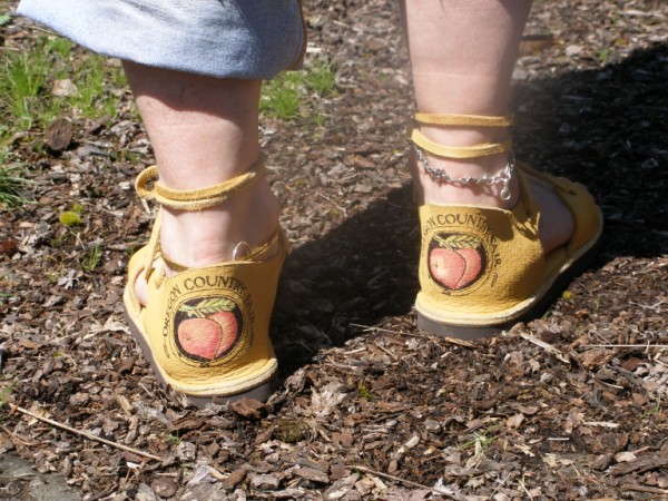oregon country fair logo sandals